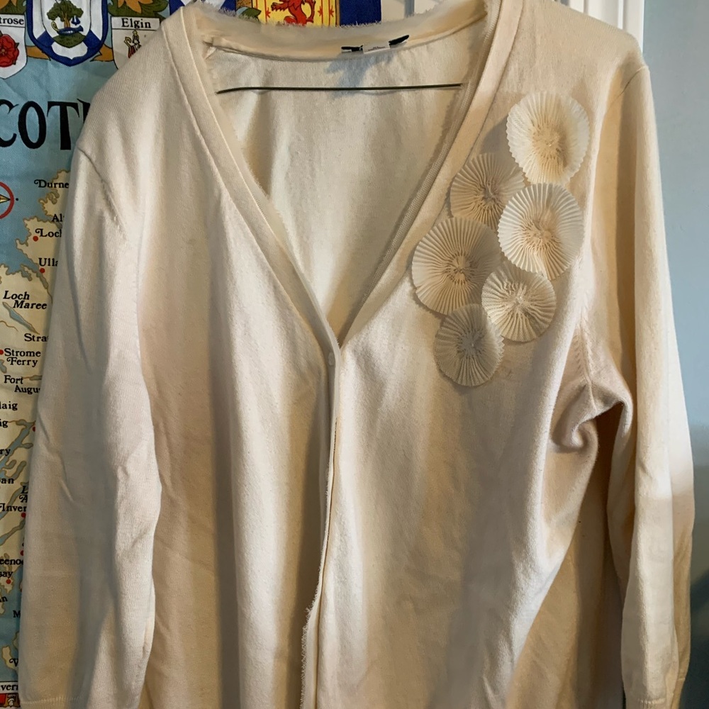 Ivory bracelet length sweater